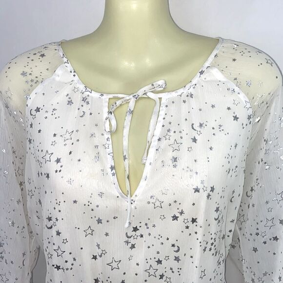 Gap Dress Starry White Fit and Flare NWOT Size Small - Picture 2 of 8